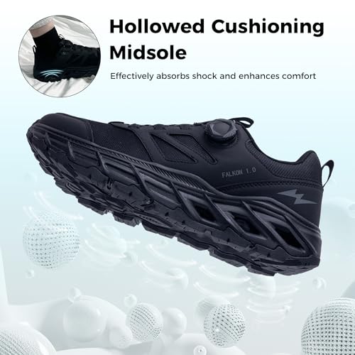 Image of Wide Walking Shoes for Men Arch Support Plantar Fasciitis Tennis Sneakers Non Slip Casual Athletic Running Shoes
