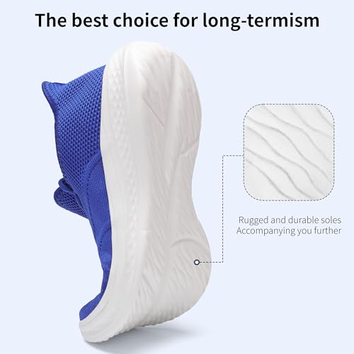 Image of VAMJAM Men's Running Shoes Slip On Walking Shoes Non Slip Lightweight Workout Breathable Gym Sneakers Fashion Mesh Sneakers