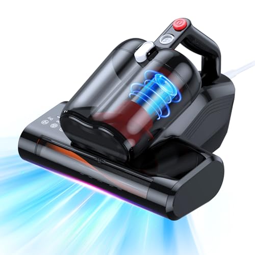 Bed Vacuum Mattress Vacuum Cleaner with 16Kpa Suction 253.7nm UV-C Light & 40000 RPM/Min Brushroll...