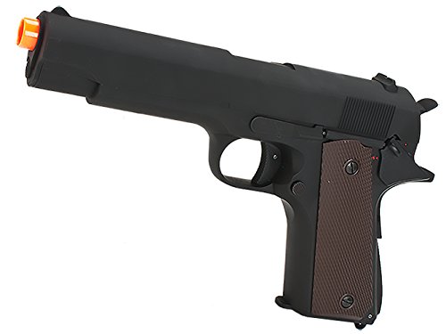 Evike Airsoft - CYMA AEP New Generation Tokyo Marui-Compatible Heavy Weight 1911 Airsoft AEP Electric Pistol w/Metal Gearbox - (50256)
