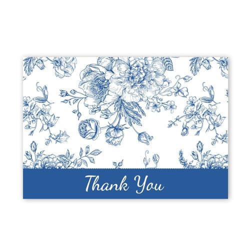 Cartes de remerciement en toile bleue pour répondre aux invitations