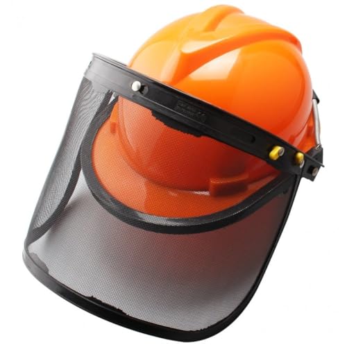 Tsffae Brushcutter Safety Helmet Protective Chainsaw Helmet Safety Protection Mask Helmet Comfortable Hard Hat Lawn Mower Accessories for Forestry