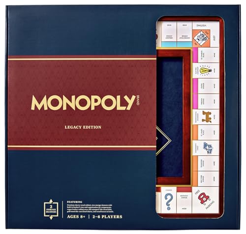 Monopoly Legacy Edition, Edición Deluxe, Madera Cereza miniatura 4