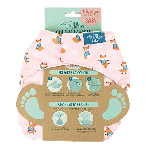 Pañal lavable y reutilizable Ofelia (zorro) - Feel Natural Baby