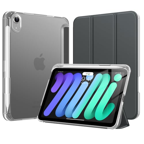 TiMOVO iPad mini7 �P�[�X (A17 Pro) iPad mini ��7/6���� �P�[�X 8.3�C���` �y�����[ �_�[�N�O���[ | �A�C�p�b�h �~�j ��7/6���� �ɑΉ�, �y���z���_�[�t��, PC�o�b�N PU���[�U�[, �}�O�l�b�g �I�[�g