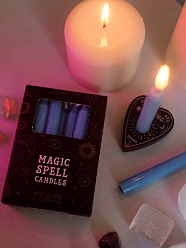 Grindstore Magic Spell-Peace Lot de 12 Bougies Bleu Ciel 10 cm 10,3 x 7,3 x 2,5 cm – vue 2