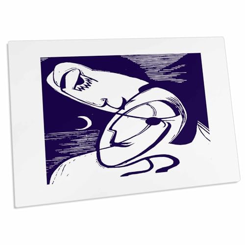 3dRose Romance On A Moonlit Beach - Desk Pad Place Mats miniatura 1