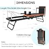 Pilates Reformer,Dpiolrcag Foldable Pilates Machine & Equipment for Home Use and Gym Workout with Jump Board, Suitable for Advanced and Beginners Users, Up to 250 lbs Weight Capacity