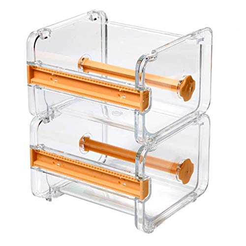 2 Packs Washi Tape Dispenser Cutter,Roll Tape Holder Organizer,Masking Tape Desktop Tape DIY Sticker Roll Tape Cutter,Washi Tape Box Holder Storage