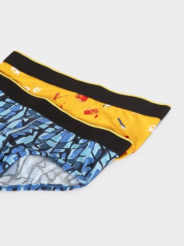 Image of Bummer Men's Printed Micro Modal Briefs Underwear | Ultra Soft & Breathable | Combo Pack of 2
