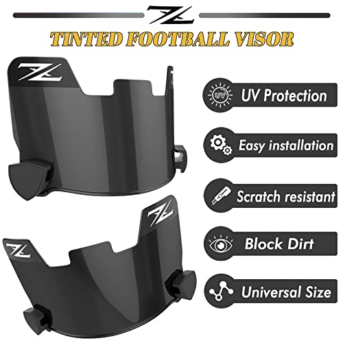 Image of Tinted Football Visor, Fits Youth and Adult Football Helmets