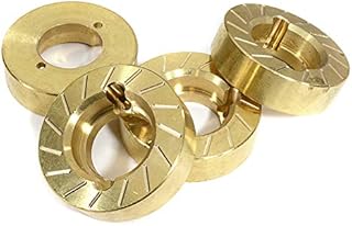 Integy RC Model C29875 Brass Alloy 72g Ea Weight Add-On Set for Axial 1/10 SCX-10 Scale & Trail Crawler