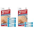Clozex Emergency Wound Closure Bundle, FSA HSA Eligible Skin Closure Device for Laceration Repair Without Stitches – Treat 5 Individual Wounds, Combine for Up to 6 1/4" Total Length
