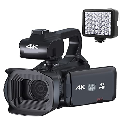 Caméscope Diffusion en Direct 4K avec écran tactile rotatif de 4 pouces