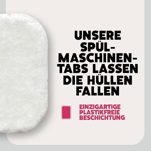 Ecover Zero Spülmaschinentabs, mit Geschirrspülsalz und Klarspüler, ohne Duft, ecover spülmaschinen-tabs, 24 Tabs Packung 3