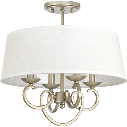 Progress Lighting P350092-134 Savor Semi-Flush/Convertible, Grey
