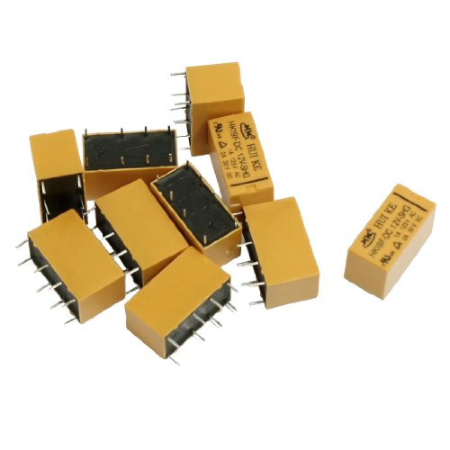 Relais Dc 12v 10 Relais 12V DC 8 Pins - HK19F-DC12V-SHG Pour Circuits électroniques Et Automatismes Commutateur Automatique Circuit