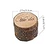 Sinen Wood Wedding Ring Box, Wedding Ring Bearer, Wedding Box for Rings, Rustic Ring Box,Small Size and Hand Grip(Lid Doesn’t Stay on Top)