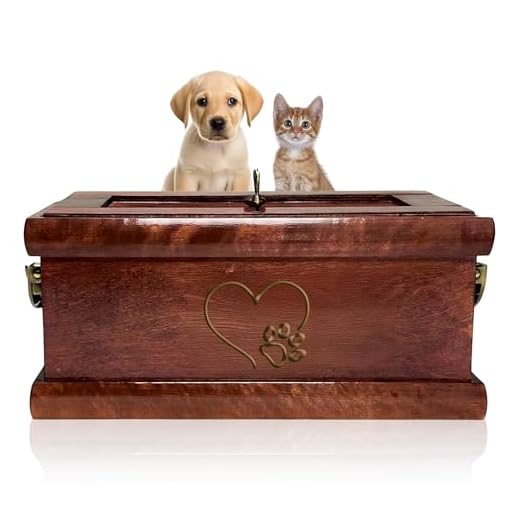 Elegant Handcrafted Wooden Pet Casket