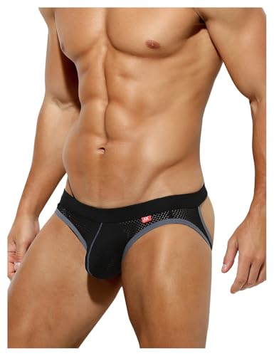 Casey Kevin Jockstrap para Hombre Suspensorio Tanga Slips Ropa Interior Thong Deportivo Calzoncillos Transpirable, L