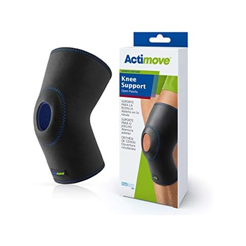 Actimove- Sports Edition - Open Patella Knee Support - Provides Support & Pain Relief - Latex and Neoprene Free- Medium Cover
