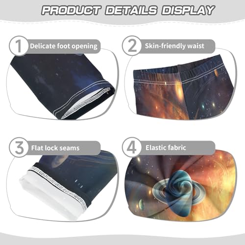 Toddler Girls Leggings Printed Yoga Pants Leggings Starry Sky Planet for Kids3