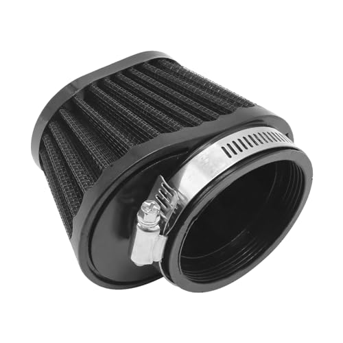 Image of 51mm 2 inch Motorcycle Air Filter Black Clip-on Air Filter Mushroom Head Intake Filter for Motorcycle Car and Mini Bike Cold Air Filters (Pack of 2)