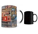 Morphing Mugs Disney – Mickey and Minnie in San Francisco – Thomas Kinkade Studios - One 11 oz Color Changing Ceramic Mug – Image Revealed When HOT Liquid Is Added!