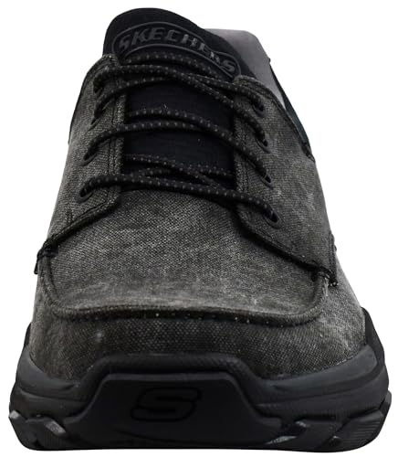 Skechers Men's Respected- Loleto Shoes, Black/Black, 9.5 M