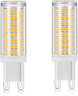 All New G9 LED Light Bulbs Dimmable, 8 W Equivalent to 75W Halogen Bulbs, 730LM, G9 Light Bulbs, Energy Saving Light Bulbs- 2Pack (Warm White)