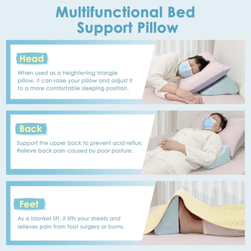 Almohada inclinada para paciente en cama y descanso lateral 6