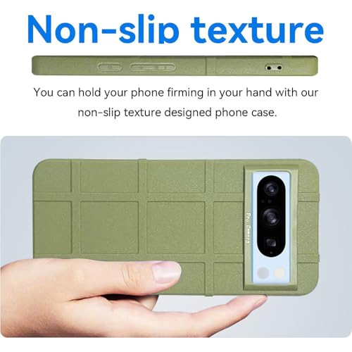 Image of amazon basics Shockproof Back Case Cover for Google Pixel 8 Pro 5G | 360 Degree Protection | Slim Protective Case | Anti-Scratch Tough TPU Case for Google Pixel 8 Pro 5G (Green)