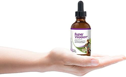 Super ViraGon - Garlic, Olive leaf extract, Oil of Oregano, and Liquid Zinc. Award-Winning