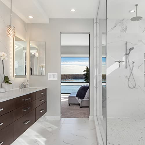 Topgreener Wall Countdown Timer Switch, 1-5-10-30-45 Min, 1-2-4 Hour Delay Times, Light Switch Timer, 600W Led, 1/2Hp, Neutral Wire Required, Ul Listed, Tgt08-4, 4-Pack #TOP6