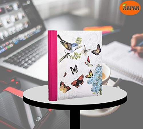 Arpan 3 x Self Adhesive Photo Albums Totaling 108 Sheets 216 Sides - Vintage Butterfly