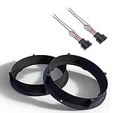 Audioproject A416 - Set Lautsprecherringe + Adapter Kabel kompatibel für VW Golf 6 7 Passat Bora Beetle SEAT Leon Toledo Ateca Skoda Fabia Oktavia Yeti 165mm Lautsprecheradapter Halterungen