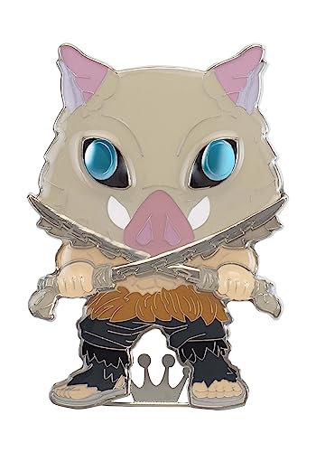 Funko Large Pop! Enamel Pin - Inosuke Hashibira - Demon Slayer - Guardianes de la Noche - Pins de Esmalte - Broche Coleccionable - para Mochilas Y Bolsos - Idea de Regalo - Anime Fans