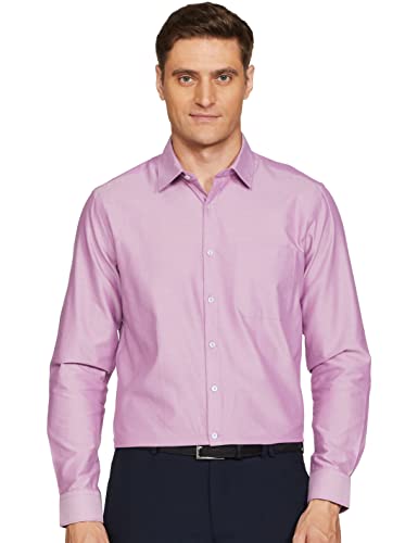 Image of Max Men Cotton Solid Slim Fit Oxford Shirt
