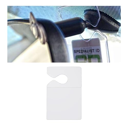 GLSOWEE Clear Parking Permit Holder, Car Rear View...