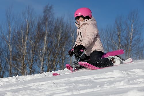 STIGA Snowracer Curve – Robuster Lenkschlitten mit Bremse und Zugseilwinde – Stahlrahmen Bobschlitten für Kinder und Erwachsene bis 90 kg… – Ansicht 6