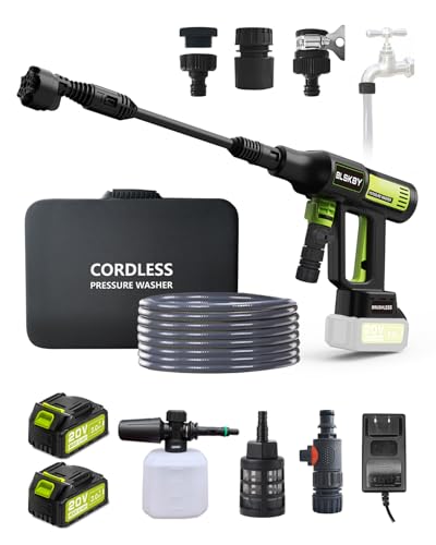 Portable Cordless Pressure Washer 2 Batteries - 1200PSI...