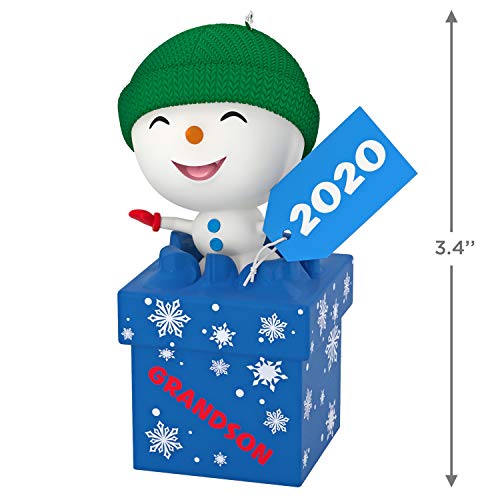 Hallmark souvenir Noël 2020 bonhomme de neige des petits-fils - 6