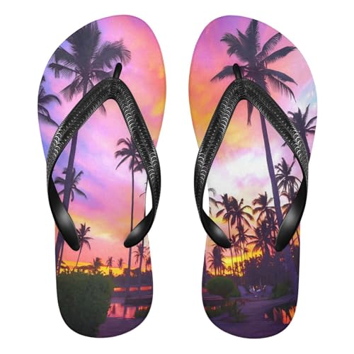 STAYTOP Beautiful Beach Scenery Flip Flops Sandals of Men's & Women's,Sandals Beach Slippers Shower Slides