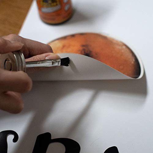 Gorilla Rubber Cement with Brush Applicator, Clear Glue, 4 Fluid Ounces (Pack of 2) - Easy to Use, Non-Wrinkling, Non-Yellowing