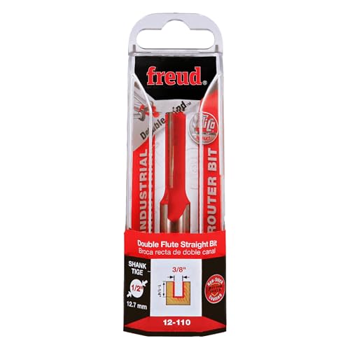 Image of 3 /8 inch x 1-1 /4 inch Double Flute Straight Bit | Double Flute, TiCo Carbide Tips, Plunge-Cut, Anti-Kickback Design, For Wood And Composite Materials