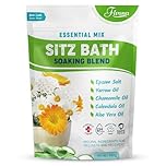 Hemorrhoid Treatment Sitz Bath Salt Natural Soaking Blend - Epsom Salt with Pure Essentials Oils for Fissure, Postpartum Care, Bartholin Cyst Treatment - Essential Mix for Self Care