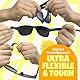 BABY SUNNIES Baby Sonnenbrille Polarisiert mit Riemen - UV400, 0-24 Monate, Pfirsich - Flexibel & Unzerbrechlich - Verstellbares Neoprenband - Sonnenbrille Baby