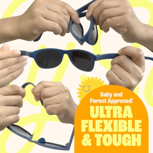Polarized Baby Sunglasses With Strap - Unbreakable Flexible Infant Sunglasses For Toddlers Newborns 0-24 Months4