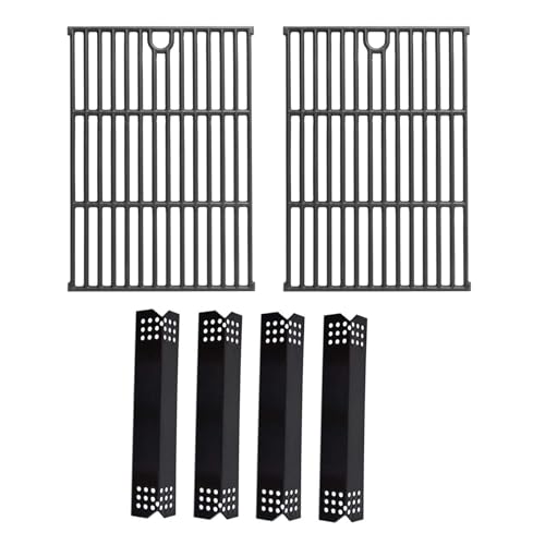 Image of SafBbcue Grill Parts Kit for Nexgrill 720-0925P 720-0925 Replacement Parts 4 Burner, Grill Grates for Nexgrill 4 Burner 720-0925 Cast Iron, Porcelain Steel Grill Heat Plates for Nexgrill 720-0925P