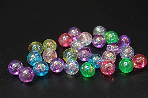 Tigofly 100 unids/lote de plástico colorido perlas de pesca 8mm redondo hundimiento señuelos cebos pesca Tackle Accesorios